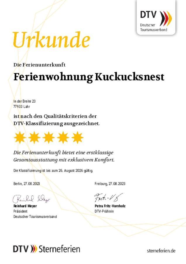 Ferienwohnung Kuckucksnest Lahr  Exterior photo
